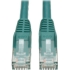 Picture of Tripp Lite Cat6 GbE Gigabit Ethernet Snagless Molded Patch Cable UTP Green RJ45 M/M 6in 6"