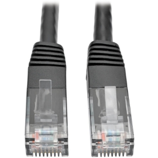 Picture of Tripp Lite Cat6 Gigabit Molded Patch Cable (RJ45 M/M), Black, 7 ft