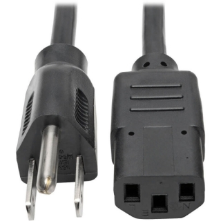 Picture of Tripp Lite 6ft Computer Power Cord Cable 5-15P to C13 10A 18AWG 6'