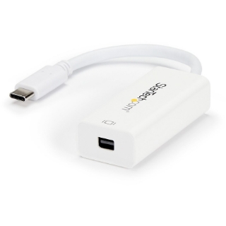 Picture of StarTech.com StarTech.com - USB-C to Mini DisplayPort Adapter - 4K 60Hz - White - USB Type-C to Mini DP Adapter - Thunderbolt 3 Compatible