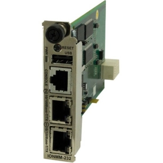 Picture of Transition Networks Management Module for the ION Chassis with a RS232 RJ-45 CLI Port