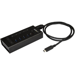 Picture of StarTech.com 7 Port USB C Hub - 2x USB-C & 5x USB-A - Mountable Metal USB 3.0 Type-C Hub - 5Gbps USB 3.1/3.2 Gen 1 - Self Powered - BC 1.2