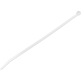 Picture of StarTech.com 10"(25cm) Cable Ties, 2-5/8"(68mm) Dia, 50lb(22kg) Tensile Strength, Nylon Self Locking Ties, UL Listed, 1000 Pack, White