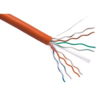 Picture of Axiom CAT6 23AWG 4-Pair Solid 550MHz Plenum Bulk Cable Spool 1000FT (Orange)