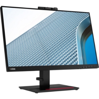 Picture of Lenovo ThinkVision T24v-20 23.8" Full HD WLED LCD Monitor - 16:9 - Raven Black