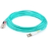 Picture of AddOn 26m LC (Male) to SC (Male) Straight Aqua OM4 Duplex Plenum Fiber Patch Cable