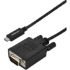 Picture of StarTech.com 10ft/3m USB C to VGA Cable - 1080p USB Type C DP Alt Mode to VGA Video Display Adapter Monitor Cable - Works w/ Thunderbolt 3