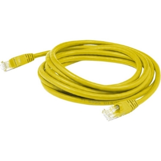 Picture of AddOn 115ft RJ-45 (Male) to RJ-45 (Male) Yellow Cat5e UTP PVC Copper Patch Cable