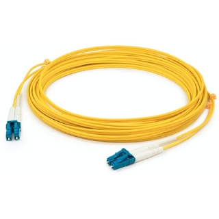Picture of AddOn 79m LC (Male) to LC (Male) Straight Yellow OS2 Duplex Plenum Fiber Patch Cable