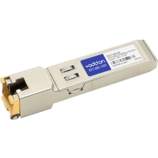 Picture of AddOn Cisco GLC-T-10G Compatible TAA Compliant 100/1000/10000Base-TX SFP+ Transceiver (Copper, 30m, RJ-45)