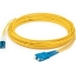 Picture of AddOn 100ft SC (Male) to LC (Male) Yellow OS2 Duplex Fiber OFNR (Riser-Rated) Patch Cable