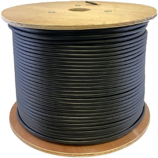 Picture of AddOn 1000ft Non-Terminated Black OM3 Duplex Riser Fiber Riser-Rated Patch Cable