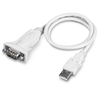 Picture of TRENDnet USB to Serial 9-Pin Converter Cable, Connect a RS-232 Serial Device to a USB 2.0 Port, Supports Windows & Mac, USB 1.1, USB 2.0, USB 3.0, 21 Inch Cable Length, Plug & Play, White, TU-S9