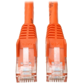 Picture of Tripp Lite 10ft Cat6 Gigabit Snagless Molded Patch Cable RJ45 M/M Orange 10'