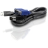 Picture of TRENDnet USB VGA KVM Cable,15 Feet, TK-CU15, Connect with TRENDnet KVM Switches, USB Keyboard/Mouse Cable and Monitor Cable