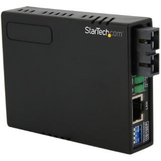 Picture of StarTech.com StarTech.com 10/100 Multi Mode Fiber to Ethernet Media Converter SC 2km with PoE