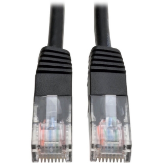 Picture of Tripp Lite 50ft Cat5e / Cat5 350MHz Molded Patch Cable RJ45 M/M Black 50'