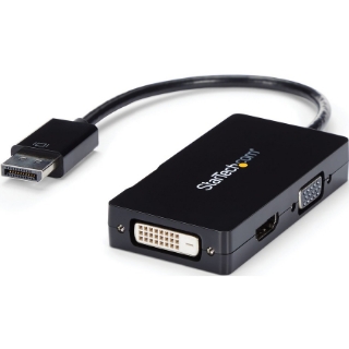 Picture of StarTech.com Travel A/V adapter: 3-in-1 DisplayPort to VGA DVI or HDMI converter