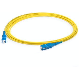 Picture of AddOn 99m SC (Male) to SC (Male) Straight Yellow OS2 Simplex LSZH Fiber Patch Cable