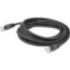 Picture of AddOn 9.5ft RJ-45 (Male) to RJ-45 (Male) Black Cat6A Straight Shielded Twisted Pair PVC Copper Patch Cable