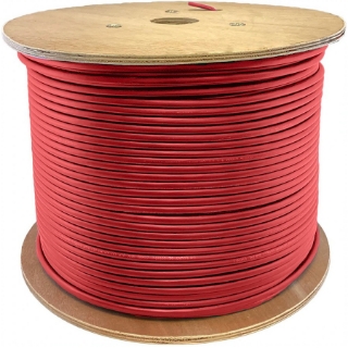 Picture of AddOn 1000ft Non-Terminated Red OM1 Duplex Fiber OFNR (Riser-Rated) Patch Cable