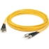 Picture of AddOn 9m ST (Male) to ST (Male) Yellow OS2 Duplex Fiber OFNR (Riser-Rated) Patch Cable