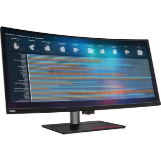 Picture of Lenovo ThinkVision P40w-20 39.7" 5K2K WUHD Curved Screen WLED LCD Monitor - 21:9 - Raven Black