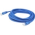 Picture of AddOn 4.5ft RJ-45 (Male) to RJ-45 (Male) Blue Cat6A Straight Shielded Twisted Pair PVC Copper Patch Cable