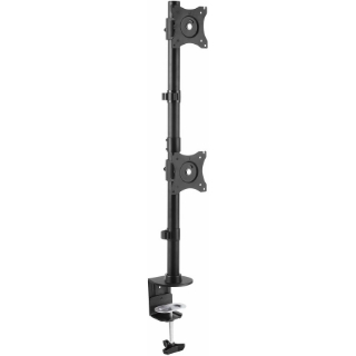 Picture of StarTech.com Desk Mount Dual Monitor Mount - Vertical - Steel Dual Monitor Arm - For VESA Mount Monitors up to 27" - Adjustable (ARMDUALV)