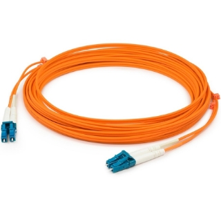 Picture of AddOn 4m LC (Male) to LC (Male) Orange OM1 Duplex Fiber OFNR (Riser-Rated) Patch Cable