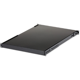 Picture of StarTech.com 1U Adjustable Mounting Depth Rack Mount Shelf - Heavy Duty Fixed Rack Shelf - 175lbs / 80kg