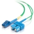 Picture of C2G-5m LC-SC 9/125 OS1 Duplex Singlemode PVC Fiber Optic Cable - Green