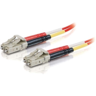 Picture of C2G-1m LC-LC 62.5/125 OM1 Duplex Multimode PVC Fiber Optic Cable - Red