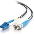 Picture of C2G-2m LC-ST 9/125 OS1 Duplex Singlemode PVC Fiber Optic Cable - Black