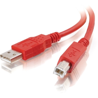 Picture of C2G 2m USB 2.0 A/B Cable - Red