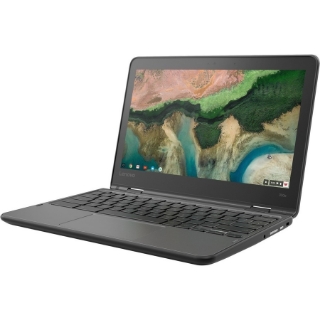 Picture of Lenovo 300e Chromebook 2nd Gen 81MB0066US 11.6" Touchscreen Convertible 2 in 1 Chromebook - HD - 1366 x 768 - Intel Celeron N4020 Dual-core (2 Core) 1.10 GHz - 4 GB Total RAM - 32 GB Flash Memory - Black