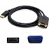 Picture of 6ft DisplayPort 1.2 Male to VGA Male Black Cable For Resolution Up to 1920x1200 (WUXGA)