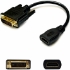 Picture of DVI-D Dual Link (24+1 pin) Male to HDMI 1.3 Female Black Adapter For Resolution Up to 2560x1600 (WQXGA)