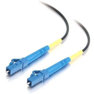 Picture of C2G-3m LC-LC 9/125 OS1 Simplex Singlemode PVC Fiber Optic Cable - Black