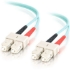 Picture of C2G-5m SC-SC 10Gb 50/125 OM3 Duplex Multimode PVC Fiber Optic Cable (LSZH) - Aqua