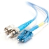 Picture of C2G-5m LC-ST 9/125 OS1 Duplex Singlemode PVC Fiber Optic Cable - Blue