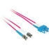 Picture of C2G-1m SC-ST 9/125 OS1 Duplex Singlemode PVC Fiber Optic Cable - Red