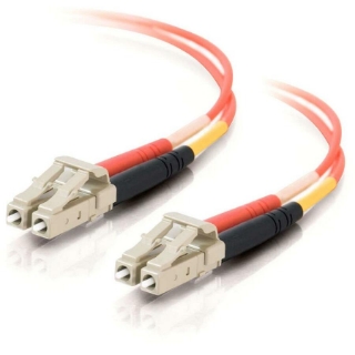 Picture of C2G-20m LC-LC 50/125 OM2 Duplex Multimode PVC Fiber Optic Cable (LSZH) - Orange