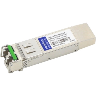 Picture of AddOn Enterasys 10GB-LR-SFPP-CW53 Compatible TAA Compliant 10GBase-CWDM SFP+ Transceiver (SMF, 1530nm, 10km, LC, DOM)