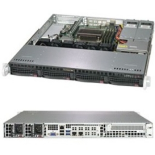 Picture of Supermicro SuperServer 5019C-MR Barebone System - 1U Rack-mountable - Socket H4 LGA-1151 - 1 x Processor Support