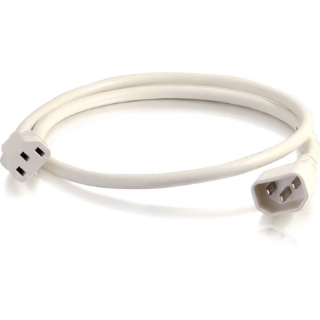 Picture of C2G 4ft 18AWG Power Cord (IEC320C14 to IEC320C13) - White