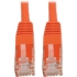 Picture of Tripp Lite Cat6 Cat5e Gigabit Molded Patch Cable RJ45 MM 550MHz Orange 20ft