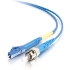 Picture of C2G-2m LC-ST 9/125 OS1 Simplex Singlemode PVC Fiber Optic Cable - Blue