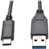 Picture of Tripp Lite 3ft USB 3.1 Gen 2 USB-C to USB-A Cable 10 Gbps USB Type-C M/M 3'