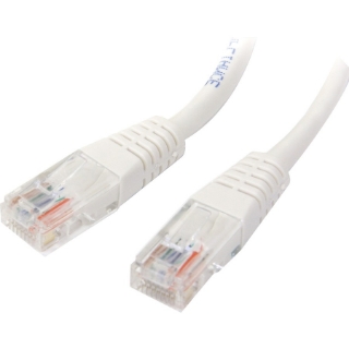 Picture of StarTech.com 1 ft White Molded Cat5e UTP Patch Cable